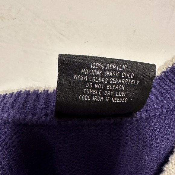 South Pole Mens Large Argyle Sweater Vest Embroidered Logo Purple Gray - Picture 5 of 5